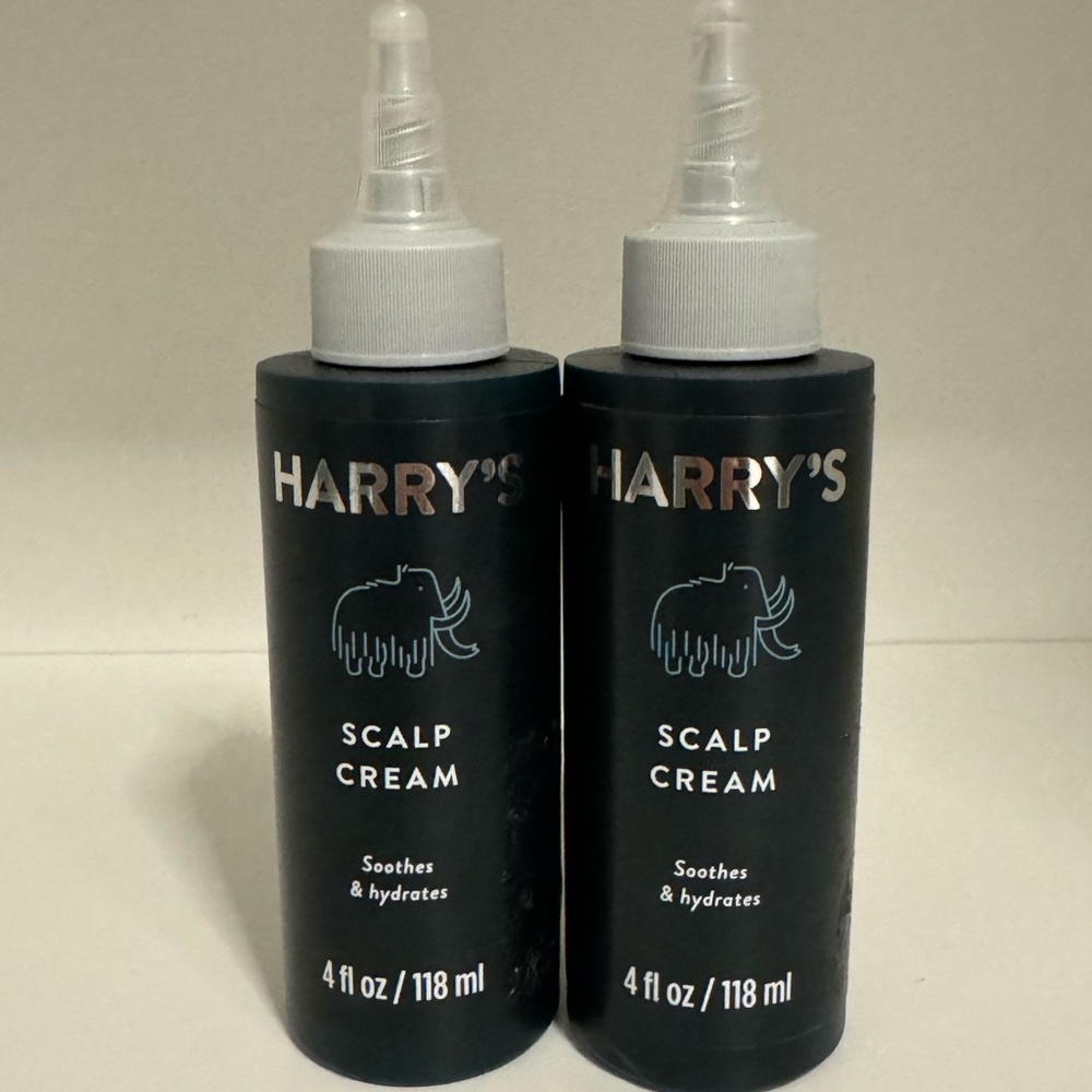 Harry’s Scalp Cream Soothes and Hydrates Daily Leave InTreatment 4oz ea LOT OF 2
